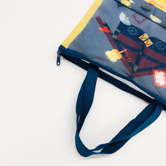Laundry tote bag (Kesho-mawashi design)