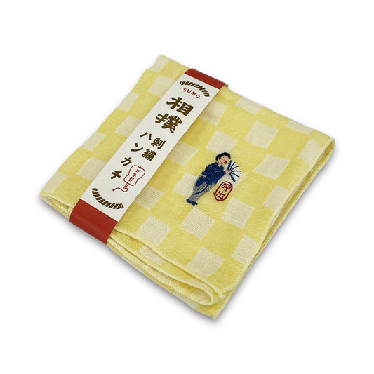 相撲刺繍ハンカチ(呼出)