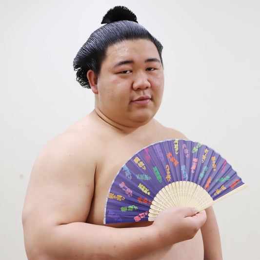 Folding fan "Kimarite" (with case)