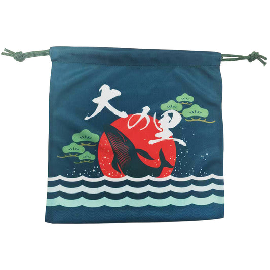 Dye-pattern drawstring pouch (Oosato)