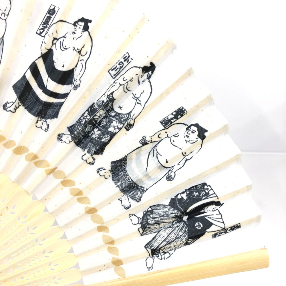 Sumo Wrestler Folding Fan (with case)