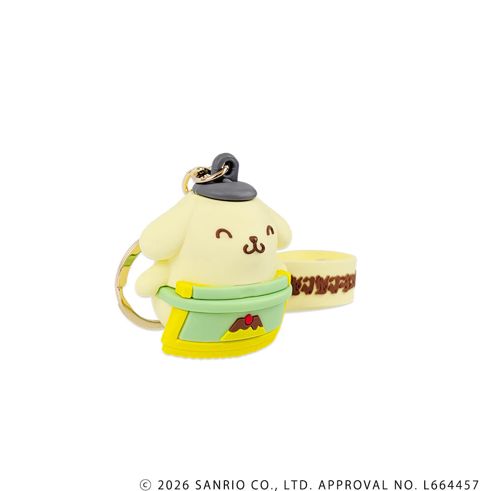 Grand Sumo x Sanrio Characters 3D Rubber Mascot Keychain (Pompompurin)