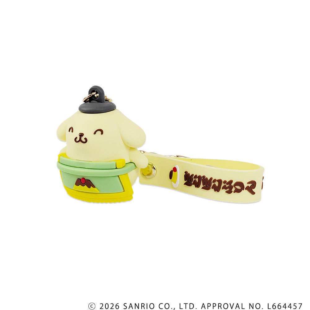 Grand Sumo x Sanrio Characters 3D Rubber Mascot Keychain (Pompompurin)