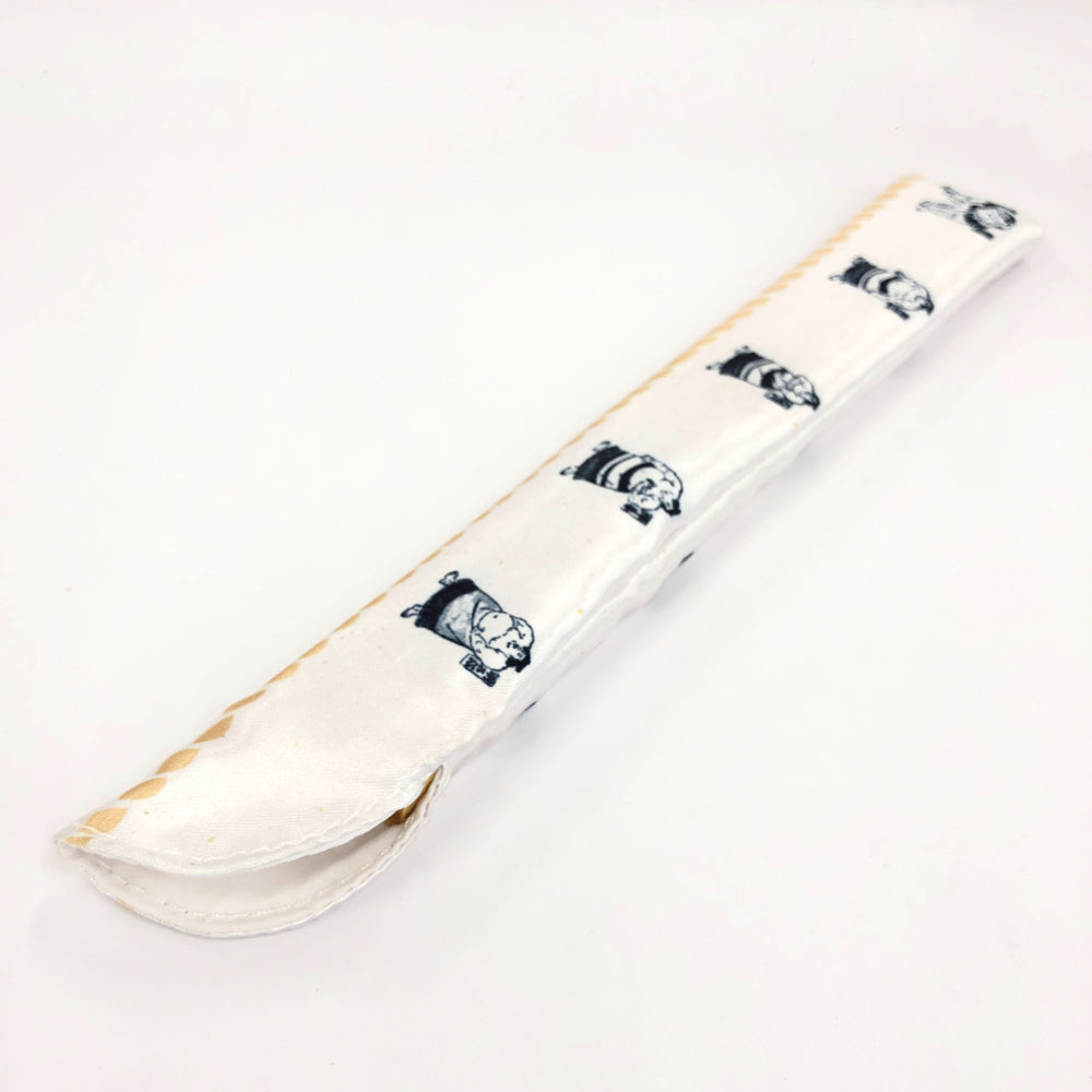 Sumo Wrestler Folding Fan (with case)