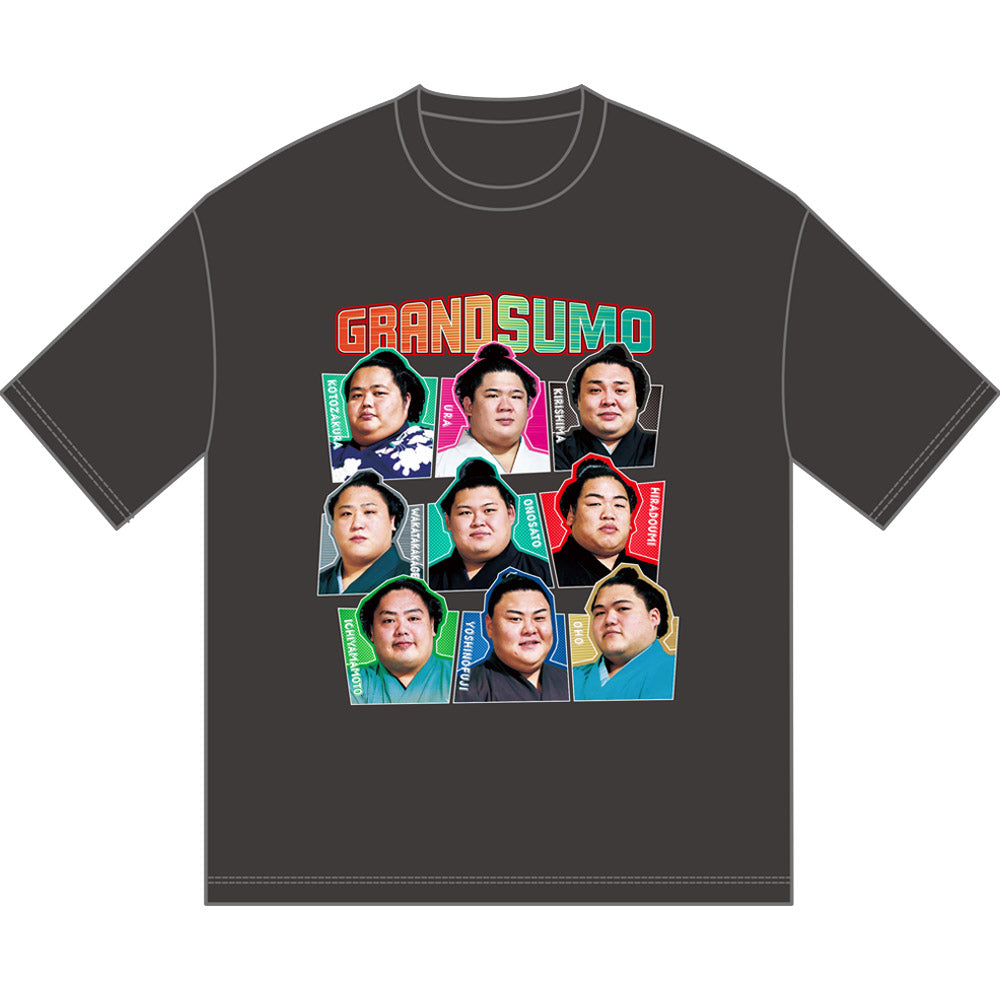関取グラフィックTシャツ ver.3(チャコール)