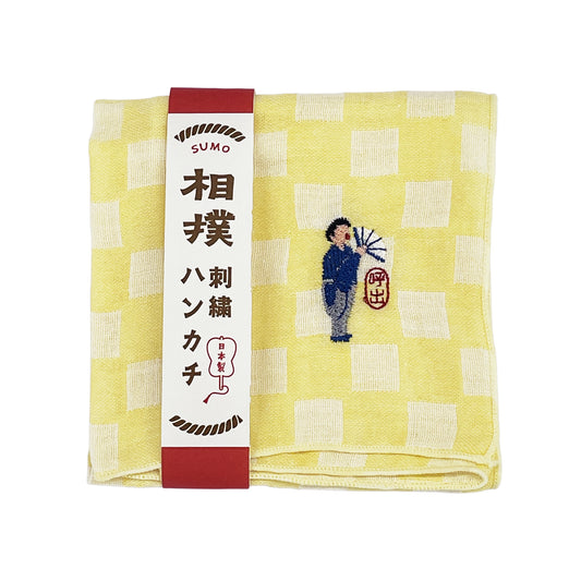 相撲刺繍ハンカチ(呼出)