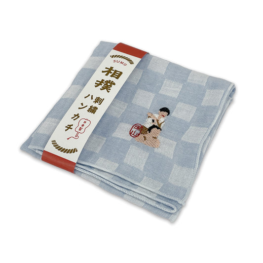 相撲刺繍ハンカチ(床山)