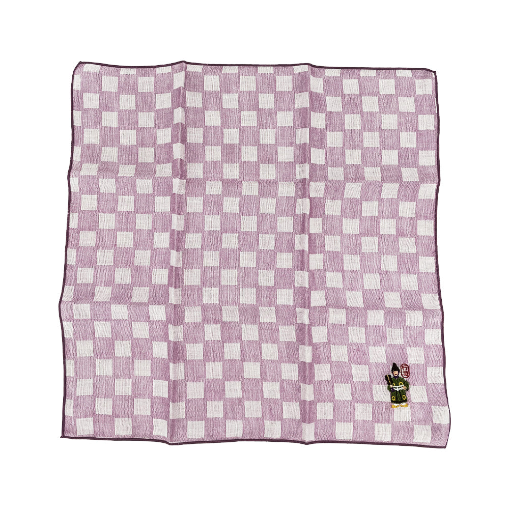相撲刺繍ハンカチ(行司)