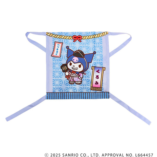 Grand Sumo x Sanrio Characters Keshō-mawashi Style Apron (Kuromi)