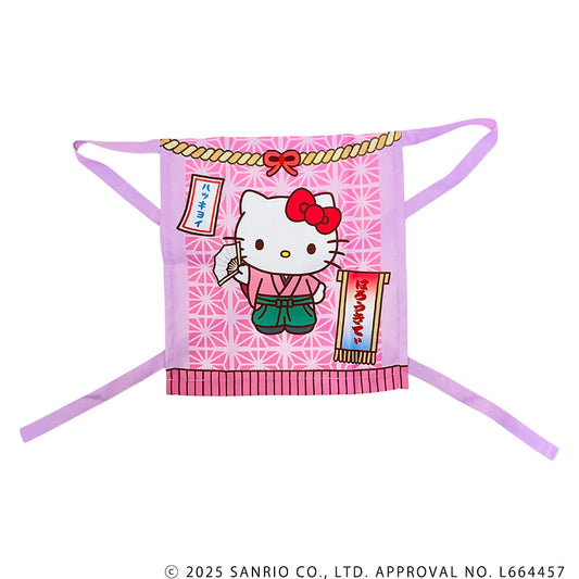 Grand Sumo x Sanrio Characters Keshō-mawashi Style Apron (Hello Kitty)