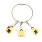 Retro game-style triple wire charm (featuring Yokozuna Dohyo)