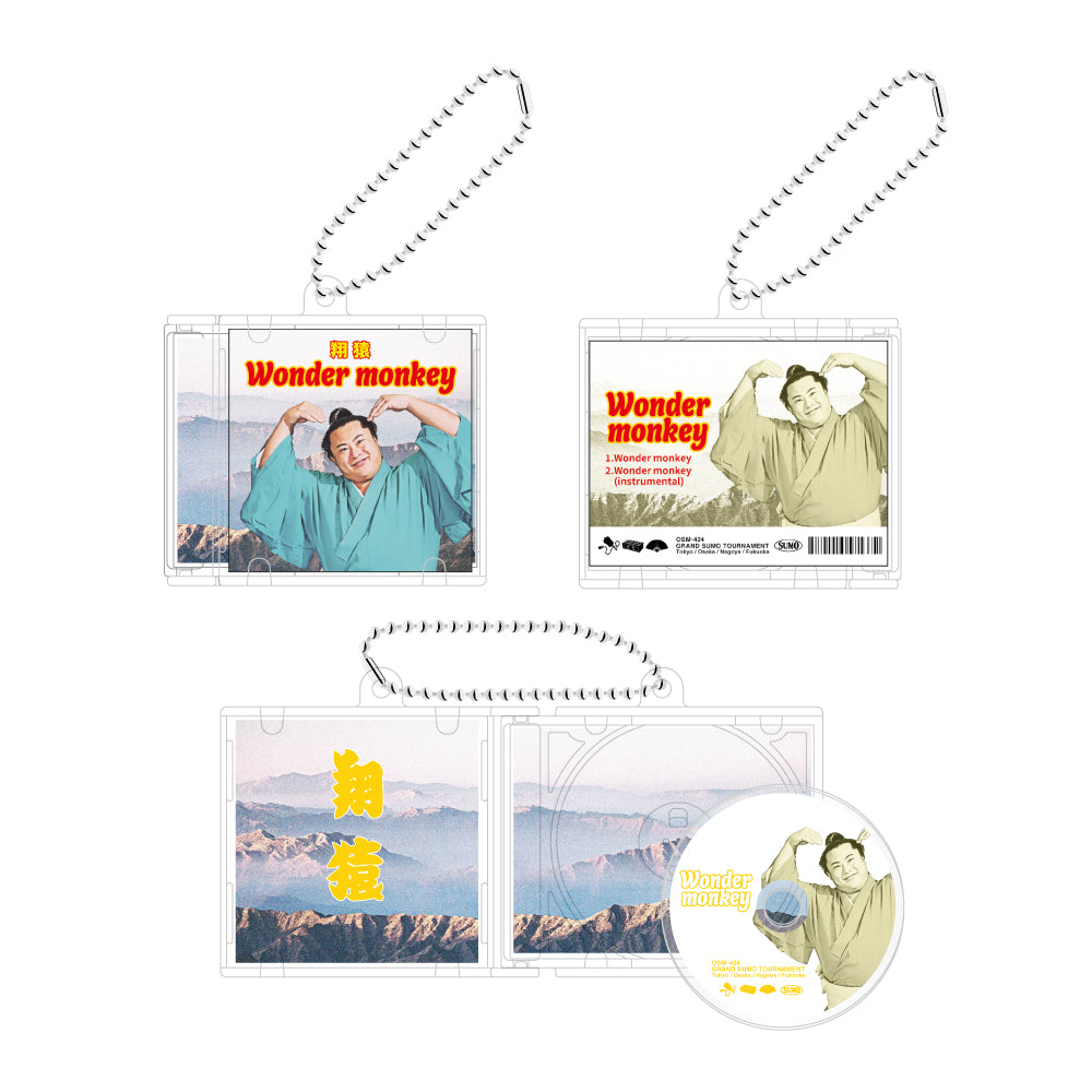 CD風キーホルダー