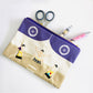 Embroidered pouch featuring Yokozuna Dohyo